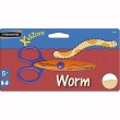 Ножницы детские Fiskars "Worm" с фигурным лезвием, 13,5 см и превращают творчество в удовольствие инфо 3510q.